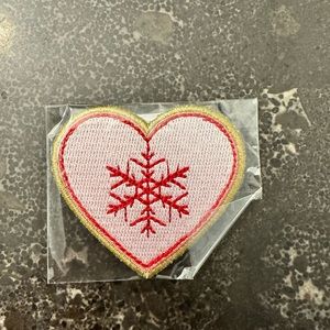 Stoney Clover Lane Snowflake Heart Patch